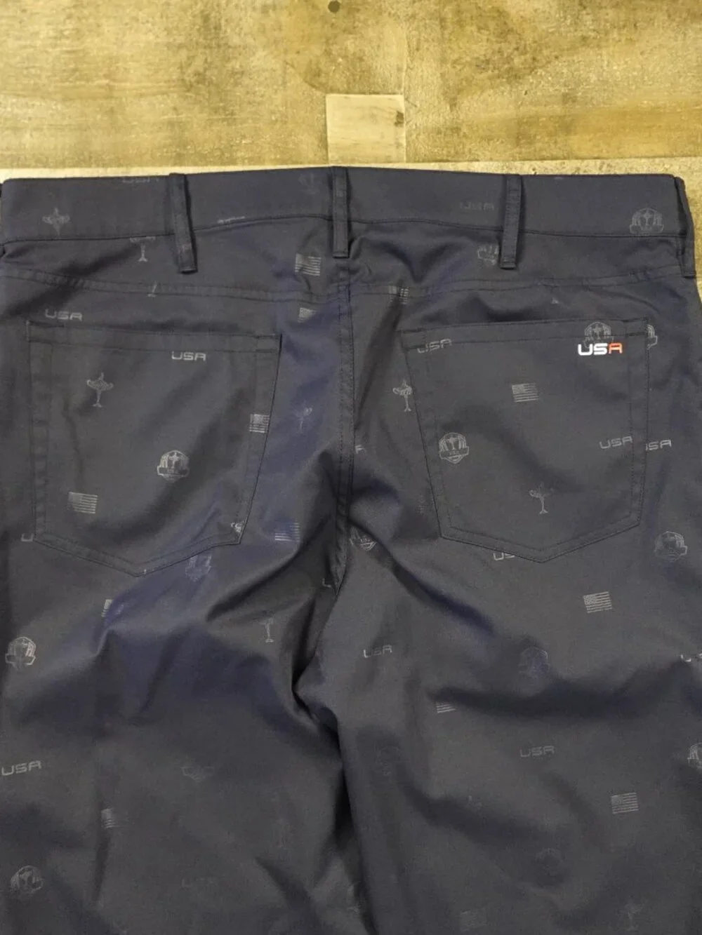 RLX Ralph Lauren USA Ryder Cup Pants Men’s 36x34 Navy Flag‎ Golf